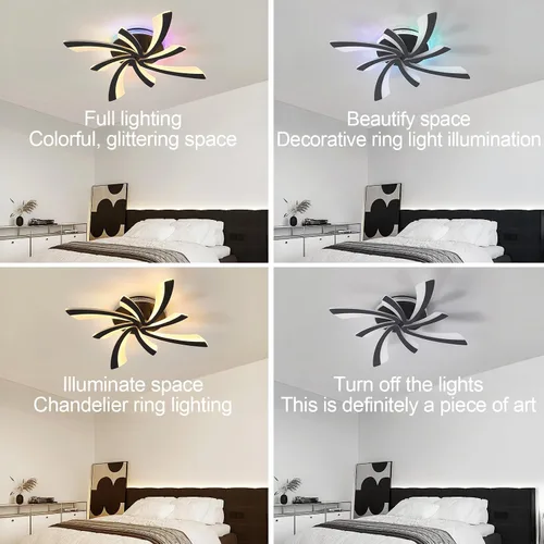 Miniatura 3 de Ceiling Lighting Fixtures, Multi Color Led Ceiling Light, Rgb Ceiling Light Led ceiling light, Indoor dimmable light, Can control color lights