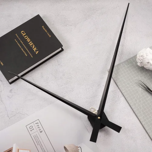 Miniatura 4 de Hicarer Mecanismo de movimiento de reloj de alta torsión Kit de mecanismos de reloj de pared de repuesto para relojes de pared, herramientas de Negro