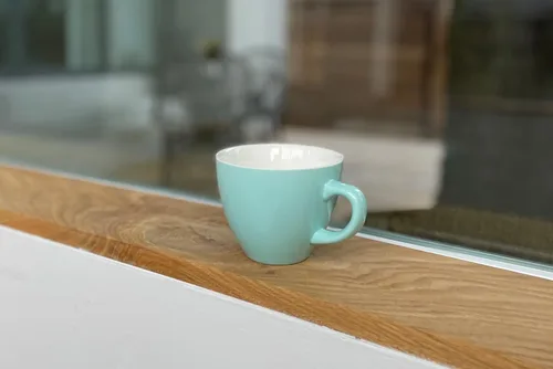 Miniatura 7 de Creature Cups - Taza de cerámica con diseño de perro (11 onzas, exterior verde agua) - Taza con animal 3D oculto en su interior - Taza de cachorro