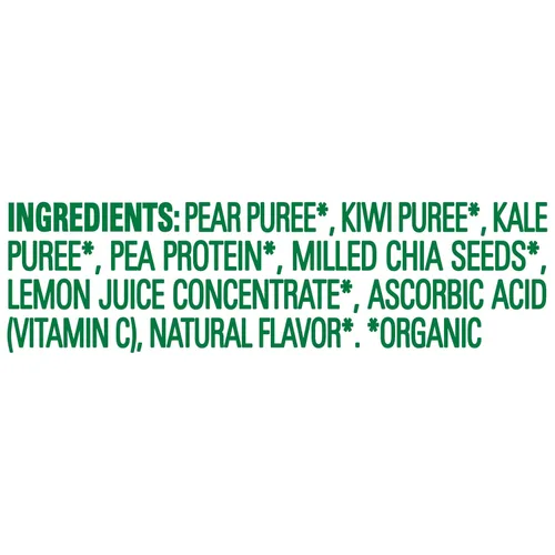 Miniatura 3 de Happy Tot Organics - Puré de frutas y verduras con fibra y proteína, sin gluten, vegano, snack, etapa 4, bolsas de comida para bebé, peras, kiwi