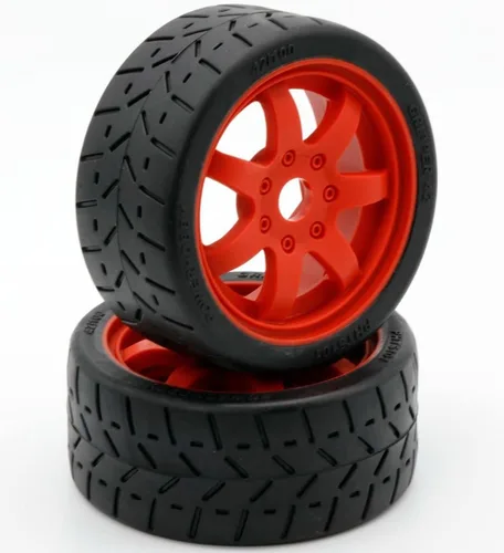 1/8 Gripper 42/100 Neumáticos/Ruedas Delanteras Montadas con Cinturón 0.669 in (2) Arrma Felony/Infracción/Limitless (Rojo)