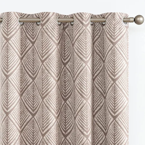 Miniatura 27 de jinchan Cortinas 80% opacas para dormitorio, cortinas con patrones geométricos para sala de estar, tratamientos de ventana para oscurecer