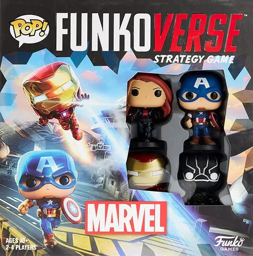 Funko Games Funkoverse Marvel 100 - Juego de mesa de estrategia ligera para niños y adultos (de 10 años en adelante), 2-4 jugadores, paquete de 4
