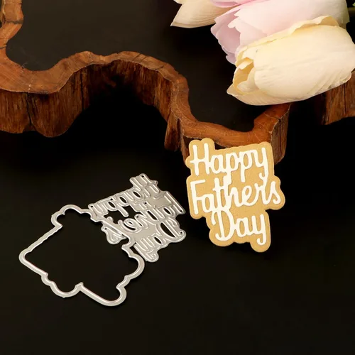 Miniatura 5 de CYFUN DESIGN Paper Craft Dies - Troqueles de palabras para hacer tarjetas con simpatía, buena suerte, bien hecho, hecho a mano con amor, recién