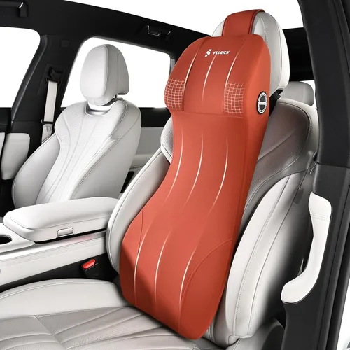 Miniatura 15 de FLORICH Cojín para Asiento de Automóvil y Almohada de Reposacabezas con Soporte Lumbar de Espuma Viscoelástica Cojín Ergonómico para Automóvil