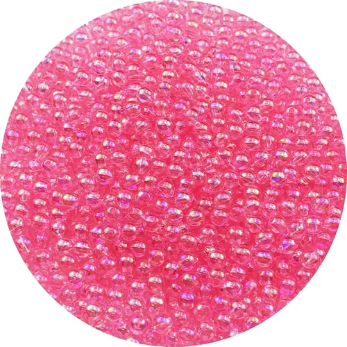 Miniatura 19 de 2000 cuentas redondas acrílicas de 0.157 pulgadas (0.157 in), cuentas espaciadoras de colores AB con agujero para bricolaje, pulseras, collares