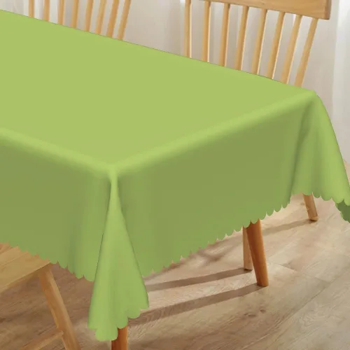 Miniatura 5 de 52x70inches Apple Green Tablecloth Heavy Duty Washable Polyester Fabric Table Cloth Rectangular Solid Color Table Cover for Kitchen Dining Room