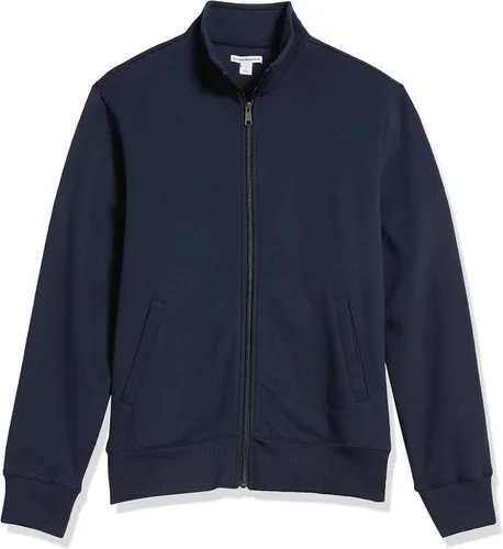 Miniatura 6 de Tienda Essentials - Sudadera con cremallera completa y cuello alto falso para hombre
