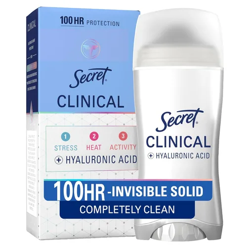 Miniatura 12 de Secret Clinical Strength desodorante antitranspirante para mujeres, respuesta al estrés, 3X protección contra el estrés, 72 horas de protección