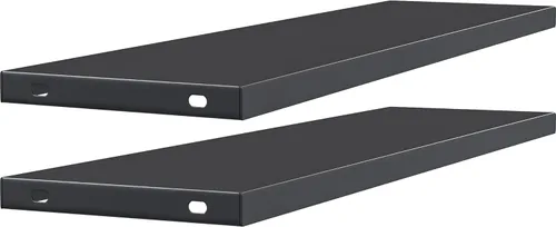 Miniatura 9 de YITAHOME - Cobertizo de almacenamiento horizontal al aire libre con puerta bloqueable en forma de X, cobertizo de herramientas de resina resistente