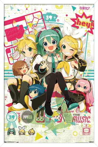 Miniatura 6 de Trends International Hatsune Miku Hey - Póster de pared (22.375 x 34 pulgadas)