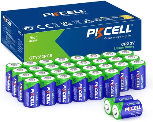 PKCELL Batería CR2 de 32 unidades CR2 3V batería de litio para buscador de rango de golf, linterna y más