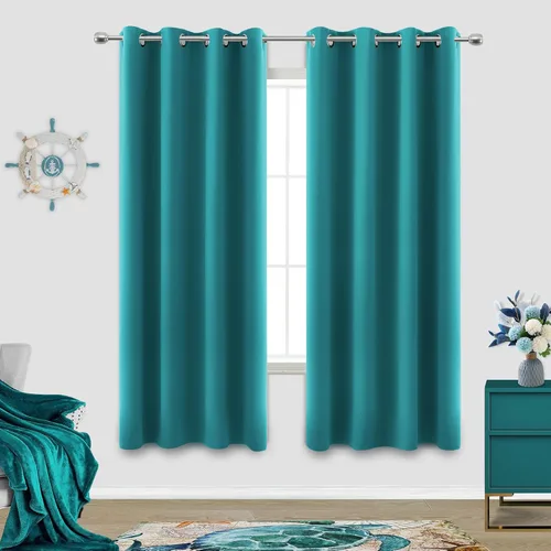 Miniatura 234 de Cortinas opacas de 72 pulgadas extra anchas para dormitorio, puerta corrediza de vidrio y patio, 2 paneles con ojales para oscurecer ventana grande