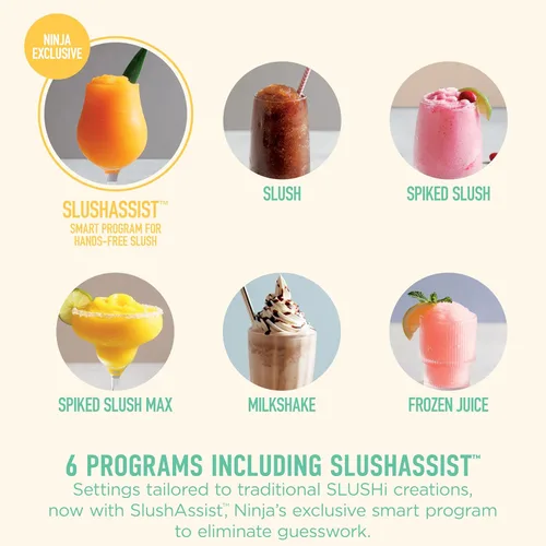 Miniatura 10 de Ninja SLUSHi XL - Máquina inteligente de bebidas congeladas y máquina de granizado Con tecnología SlushAssist Capacidad de 128 onzas Sodas