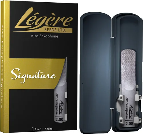Cañas Légère - Caña para saxofón alto, Signature, fuerza 2.00 (ASG2.00) - Caña sintética premium para instrumentos de viento-madera