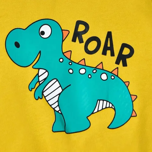 Miniatura 5 de Conjunto de 2 piezas de ropa de bebé niño para otoño e invierno, sudadera de dinosaurio de manga larga y pantalones