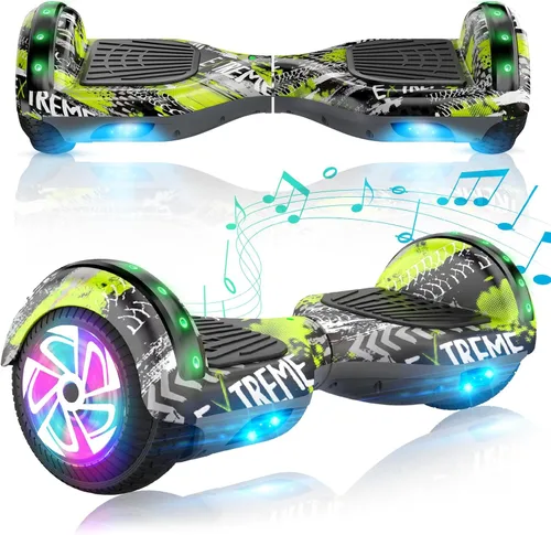 Miniatura 9 de CBD Scooter with Corlorful LED Lights,6.5" Wheels, Dual 300W Motor Scooter for Kids Girls Boys Adults, All Ages A02-Blanco