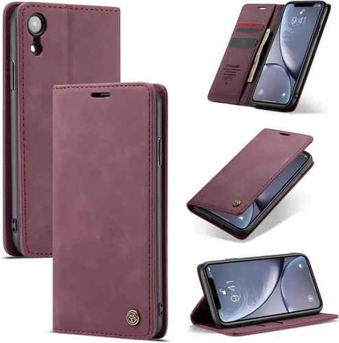 Miniatura 15 de SINIANL Funda para iPhone 7/8, Funda de cuero tipo billetera con tarjetero Cierre magnético Kickstand a prueba de golpes Fundas protectoras