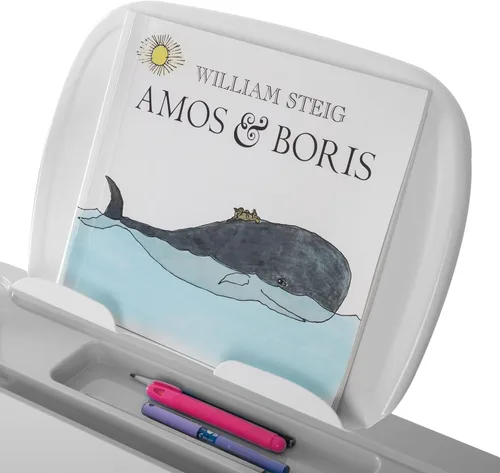 Miniatura 6 de Mount-It! Kit de accesorios para escritorio de niños de altura ajustable Incluye lámpara LED, estante para libros y portalápices, color gris