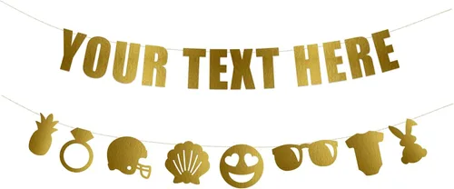 Miniatura 11 de Rad Novelty - Cartel con texto en inglés «Your Text Here» – Cartel divertido y grosero para personalizar tu fiesta Cartel personalizado con texto