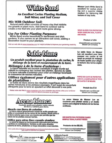 Miniatura 2 de Mosser Lee ML1111 - Cubierta de suelo de arena blanca, 5 libras