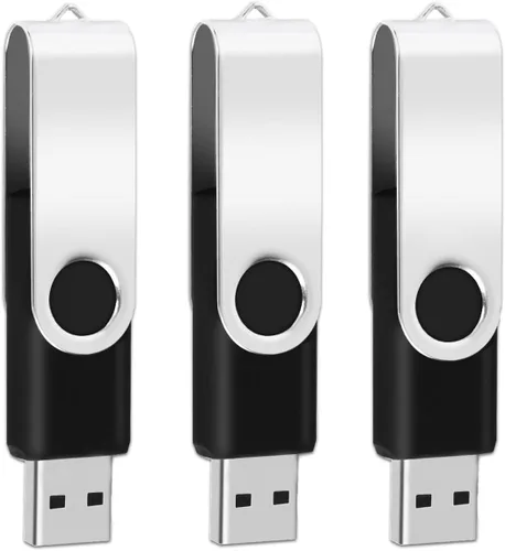 Miniatura 15 de EASTBULL - Unidad flash USB de 1 GB, 1 unidad de pulgar USB 2.0 giratoria USB Stick Memory Stick Metal Thumb Drive (rojo)