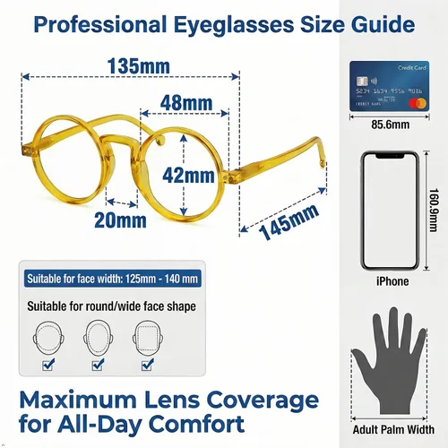 Miniatura 4 de Eyekepper Paquete de 4 Gafas de Lectura Redondas de Gran Tamaño (2 Pares Negros y 2 Pares Carey) para Hombres y Mujeres Lectores Retro +1.00