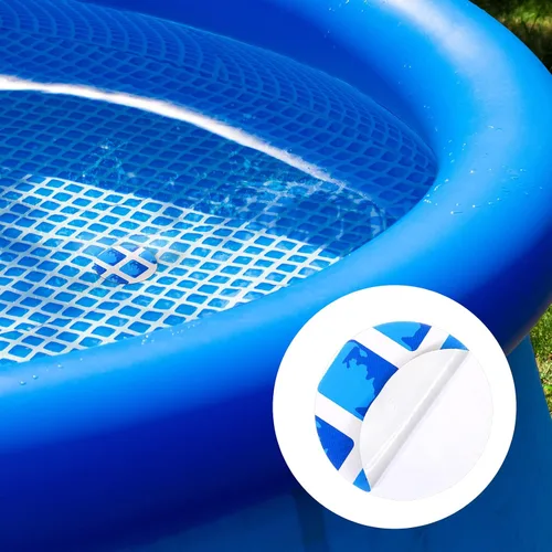 Miniatura 4 de Outus Kit de reparación de parches de vinilo para piscina, 24 piezas, autoadhesivo, parche de reparación de plástico, parches para piscinas sobre