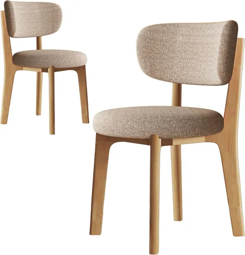 Miniatura 22 de Sillas de comedor de nogal, juego de sillones 2/4, juego de comedor moderno de mediados de siglo con patas de madera silla de comedor para cocina