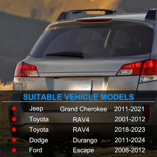 Miniatura 2 de Juego de 1 limpiaparabrisas de repuesto de 12 pulgadas para Jeep Grand Cherokee 2011, 2012, 2013