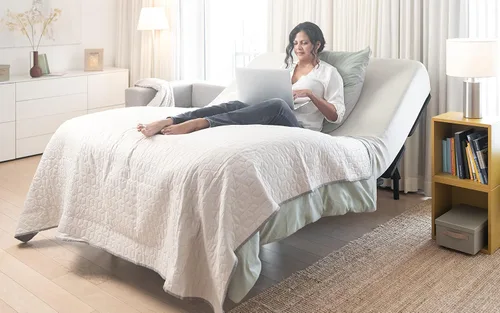 Miniatura 4 de Stratiform Cosmo Austin Base de cama ajustable Tamaño Queen Control remoto inalámbrico Posiciones ergonómicas de memoria Antironquidos