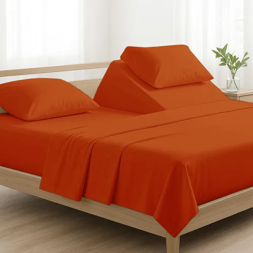 Miniatura 18 de 4 piezas de lujo Split Top Queen 100% algodón egipcio de 800 hilos (ajustable, parte superior flexible tamaño queen) sábanas divididas de 28