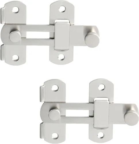 Miniatura 14 de Alise Cerradura de puerta abatible de 4 pulgadas, cerradura de puerta de seguridad para valla de madera de granero, puertas francesas correderas