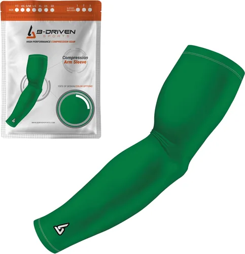 Miniatura 40 de B-Driven Sports Manga de Compresión Pro-Fit para Brazo - Deportes Atléticos Baloncesto, Fútbol, Sóftbol, Carrera, Juegos, - nan (1 unidad)