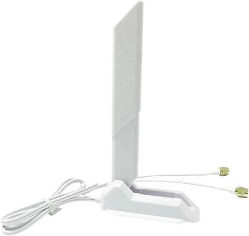 Miniatura 8 de ZAHARA Antena WiFi 6E de tres bandas RP-SMA de 2.4/5.8/6GHz para ASUS ROG Strix B550-F Gaming WiFi II/Prime B550-PLUS/ROG Strix B550-A B450-F B650-A