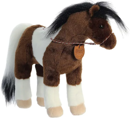 Aurora Exquisito animal de peluche Breyer Showstoppers Paint Horse - Detalles realistas para juegos imaginativos - Perfecto para niños, adultos y