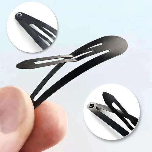 Miniatura 7 de HAALII Pinzas para el cabello a presión, paquete de 40 pasadores de 2 pulgadas, pinzas de metal para el cabello, diapositivas, para mujeres y niñas