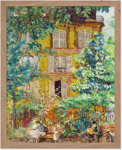 Miniatura 50 de Poster Master Impresión de pintura vintage de árbol de Navidad, póster retro de vacaciones, arte de invierno, diseño abstracto melancólico de pared