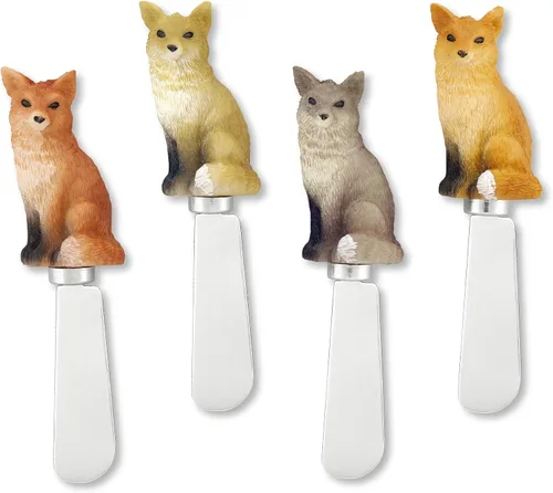 Miniatura 9 de Supreme Housewares Esparcidores de queso de oso, asas de resina pintadas a mano con cuchillas de acero inoxidable para untar queso crema