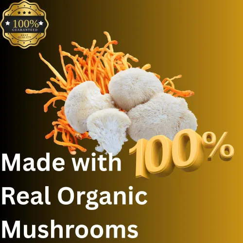 Miniatura 5 de Tintura de hongos de rutina matutina, alta potencia, doble extracción, 60 dosis diarias, melena de león y cordyceps