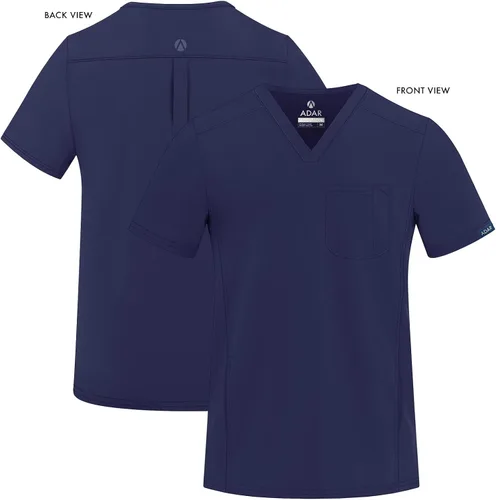 Miniatura 5 de Adar Addition Scrubs - Camisa médica moderna con cuello en V y múltiples bolsillos