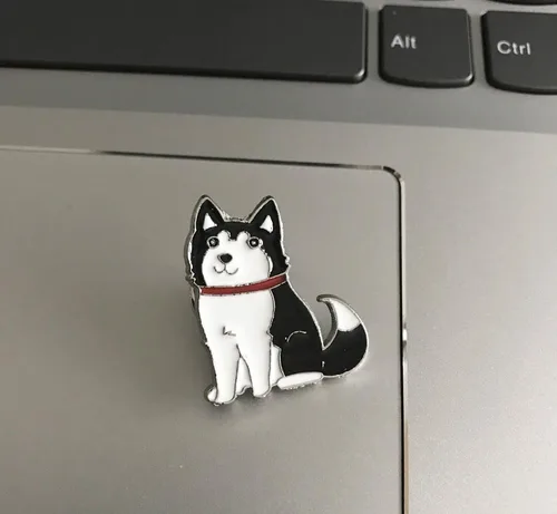 Miniatura 40 de Broche de perro carlino encantador para mascotas, broche de ramillete de metal, placa de identificación para perro, regalo de cumpleaños de Navidad