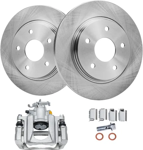 Miniatura 23 de Detroit Axle - Kit de Frenos Traseros para Nissan Altima Maxima Juke Sentra Rotores de Freno de Disco y Pastillas de Frenos Cerámicos Reemplazo