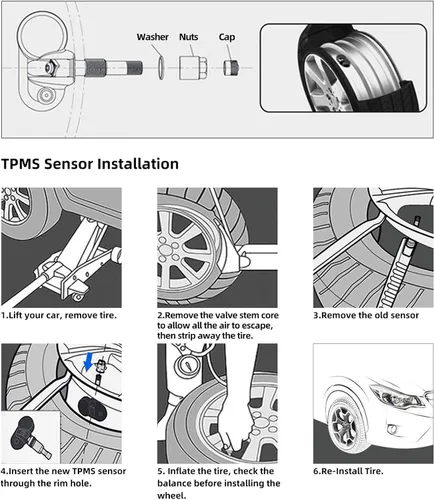 Miniatura 6 de 20923680 315MHz Sensor de neumáticos preprogramado compatible con Chevy Silverado GMC Sierra Cadillac ATS y otros vehículos GM Sistema de monitoreo