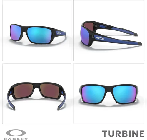 Miniatura 3 de Oakley Turbine OO9263 - Gafas de sol rectangulares para hombre, correa + paquete con kit de gafas de diseñador iWear