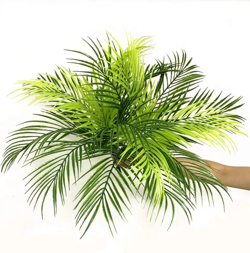Miniatura 3 de CATTREE Plantas artificiales de palmeras tropicales, plantas de plástico, arbustos de helecho, árbol de coco, arbustos falsos para interiores