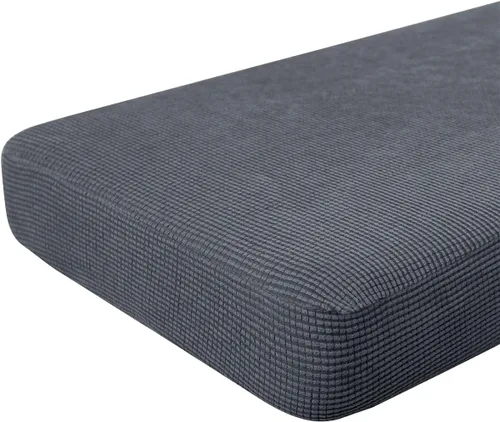 Miniatura 92 de Hokway Fundas de cojín elásticas para sofá Fundas de cojín para sofá Fundas de cojín de asiento de sofá Funda protectora de cojín(Chocolate, Mediano)
