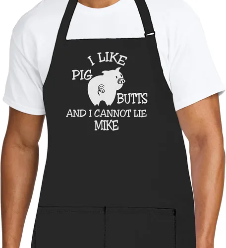 Miniatura 15 de Delantal de chef personalizado para hombres, diseño bordado personalizado, cocina profesional, barbacoa, parrilla, para papá, decorado en Estados