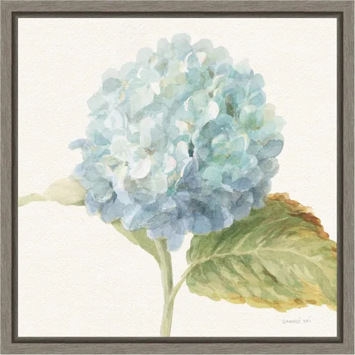 Miniatura 17 de Amanti Art Lienzo enmarcado para pared, 16 x 16 pulgadas, saco floral V cultivo de hortensia azul por Danhui Nai, lienzo enmarcado para pared, obras