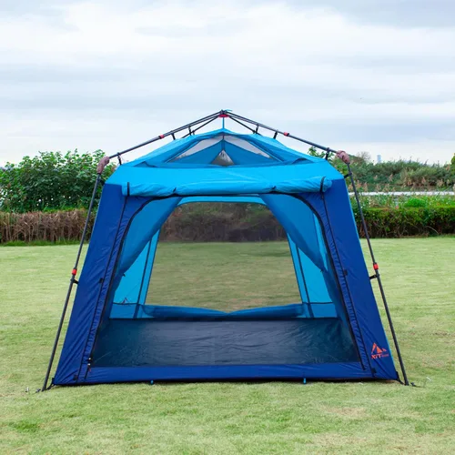 Miniatura 6 de KTT Extra Large Tent 8-10-12-14 Person(A),Family Cabin Tents,2 Rooms,3 Doors and 3 Windows with Mesh,Straight Wall,Waterproof,Double Layer,Big Tent